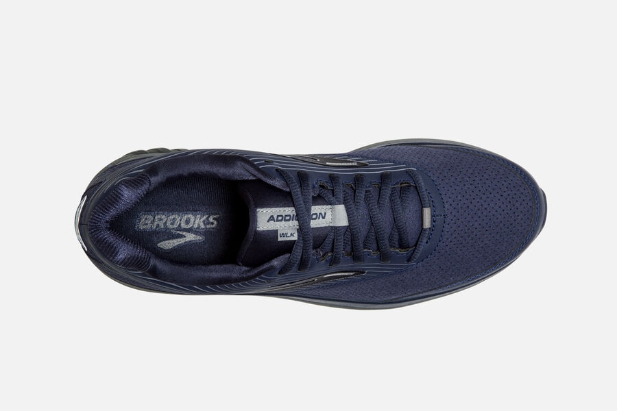 Brooks Addiction Walker Suede Running Shoes Mens - Navy - FDSQI-2958